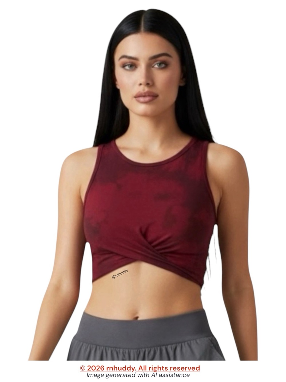 NWT Electric & Rose XS tie dye twist front sports bra